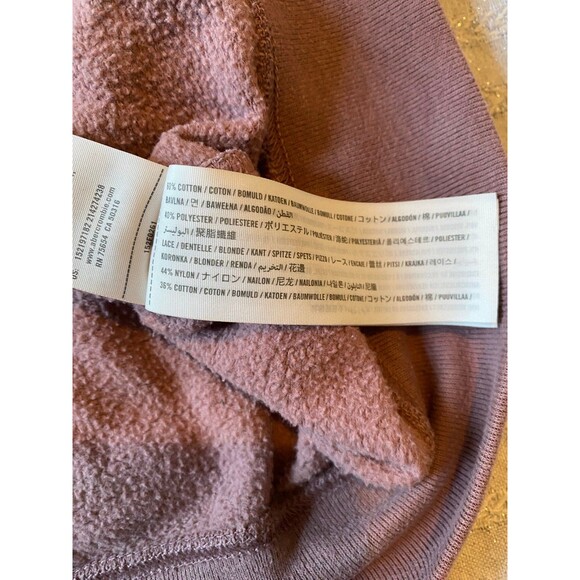 Sweatshirt Abercrombie and fitch mauve pink lace back - Picture 6 of 8